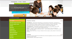 Desktop Screenshot of korepetycje.net.pl
