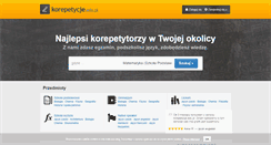 Desktop Screenshot of korepetycje.edu.pl